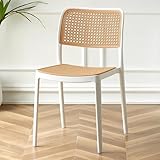 Generisch Rattan Plastic Indoor Stapelstühle, für Küchen- und Esszimmer,...