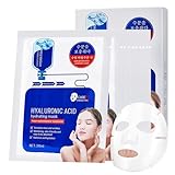 Hyaluron Maske Gesicht, Hyaluronsäure Gesichtsmaske Tuchmaske, Hyaluronic...