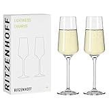 RITZENHOFF 6111008 - Champagnerglas 200 ml - Serie Lichtweiss 2 Stück, Set...