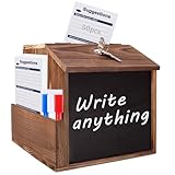 AZEAM HöLzerne Vorschlagsbox Wood Suggestion Box Mit Schloss And...
