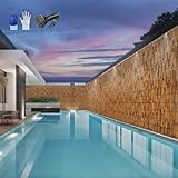 Natürliche Bambus-Zaunrolle, 50–180 cm, dekorativer Gartensichtschutz,...