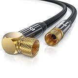 CSL - 3m SAT Kabel 8k 4k HDTV 90 Grad gewinkelt 135dB - Premium SAT...