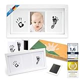all Kids United® Baby Bilderrahmen Abdruck-Set - Fotorahmen für...