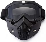 YIQI Motocross-Maske mit Abnehmbarer Schutzbrille und Filter im...