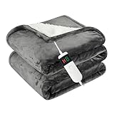 Qieryun Heizdecke Mit Abschaltautomatik, 130x180CM, 10 Heizstufen 8 Stunden...