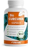 Bio Curcuma Kapseln 365x mit 700 mg Curcuma aus kontrolliert biologischem...