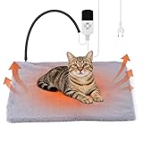 EOJDDPA Haustier Heizkissen 45x45cm, Anti Biss Katzen Heizkissen,...