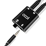 COOIDEA 3,5-mm-Jack-Audio-Switch 2(1)-In-1(2)-Out mit 3,5-mm-Audiokabel,...