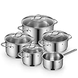 WMF Provence Plus Topfset Induktion 5-teilig, Kochtopf Set unbeschichtet...