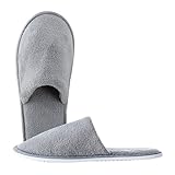 EQLEF Hotelslipper Rutschfeste Hausschuhe - Waschbare Spa-Hausschuhe...