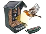 Berger & Schröter | Vogel-Futterhaus mit 1080P Kamera Solar Wassertränke...