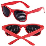 2 Pcs Rasterbrille Lochbrille Rasterbrille Augentraining Lochbrille FüR...