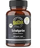 Biotiva Schafgarbe Bio 150 Kapseln - Achillea - 100% Vegan - Korbblütler -...