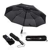 VON HEESEN Regenschirm sturmfest bis 140 km/h - inkl. Schirm-Tasche &...