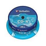 Verbatim CD-R Extra Protection, CD-Rohlinge mit 700 MB Datenspeicher, ideal...