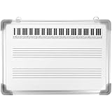 NIYANGLE Musik noten Whiteboard Doppelseitig Trocken Abwischbar Leicht...