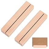 SGERUFZ 2 Stück Holz Kartenhalter Set, Stabiler Kartenhalter,...