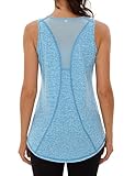 Wayleb Sporttop Damen Yoga Tanktop Mesh Rücken Ärmelloses Sport Oberteil...
