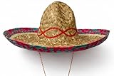Brandsseller Sombrero Strohhut Ø 45 cm – Sonnenhut für Damen & Herren...