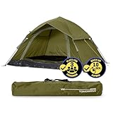 Lumaland Camping Zelt | Leichtes Pop Up Wurfzelt | 2-3 Personen Kuppelzelt...