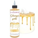 ScrapCooking - Drip Cake Glasur Gold 140g - Kuchenglasur Schnelltrocknend -...