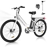 HITWAY E-Bike für Damen Herren, 26 Zoll, Elektrofahrrad E-Citybike, 8.4Ah...