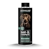 Animalius | Barf Complete Öl für Hunde | Premium Barf Zusatz Futteröl...