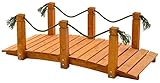 GASPO Teichbrücke, Gartenbrücke aus massivem Kiefernholz, 152 x 67 x 50...