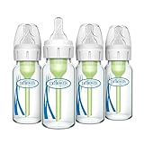 Dr. Brown's Anti-Colic Options+ schmale Glas-Babyflasche mit langsamem...