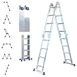 Gelenkleiter Stavalance 4x4 Aluminium Multifunktionsleiter 4x4 Stufen - 4,6...