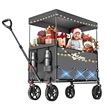 Sekey XXL Bollerwagen Faltbar Kinder 150L 150KG, Faltbarer Bollerwagen mit...