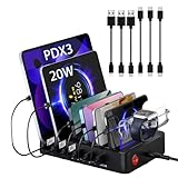 Ladestation USB C Multi Dock 6 Ports PD 96W Smart Schnellladedockstation 3X...