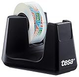 tesa Easy Cut SMART Klebebandabroller für Tische/Kompakter Tischabroller...