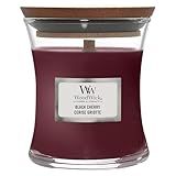 WoodWick mittelgroße Duftkerze im Sanduhrglas mit knisterndem Docht |...