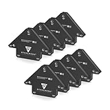 STAHLWERK Schweißmagnet 8er Set – je 11,3 kg (25 lbs) Haftkraft, 45° |...
