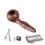 Joyoldelf Rosenholz Tabak Pfeifen Set - Mini Raucherpfeife mit Geschenkbox,...