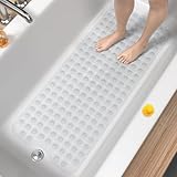 HITSLAM Badewannenmatte rutschfest, 101 x 40cm Extra Lange Antirutschmatte...