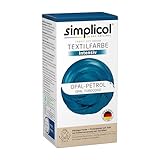 simplicol Textilfarbe intensiv (18 Farben), Opal-Petrol 1811: Einfaches...