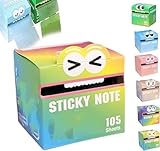 Niedliche Haftnotizen mit Monstermotiv, lustige Haftnotizbox in...
