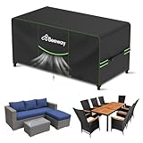 BEEWAY Gartenmöbel Abdeckung Wasserdicht V2.0 200x160x73cm, Schutzhülle...