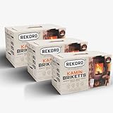 Braunkohlebriketts Rekord 3X 10 kg Briketts, Kaminbriketts, Kohlebriketts,...