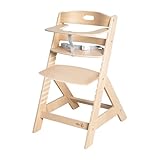 roba Babyhochstuhl Liv Up - Mitwachsender Hochstuhl aus Holz -...