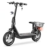 E Scooter Elektroroller Erwachsene E Roller 48V 11AH Elektro Roller mit LED...