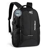 AspenSport Rucksack 32L schwarz I stabiler Tagesrucksack I...