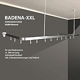 Duschvorhang Duschvorhangschiene Barrierefrei bis 3m (Chrom)