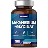 Magnesium Glycinat Hochdosiert 1000mg | 100 vegane Tabletten | Magnesium...