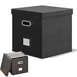 Comicbuch-Aufbewahrungsbox – stapelbarer Schallplatten-Organizer mit...