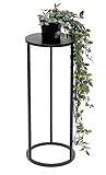 DanDiBo Blumenhocker Metall Schwarz Rund 50-70 cm Blumenständer...
