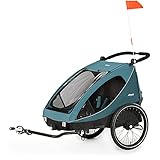 hauck 2in1 Fahrradanhänger & Buggy für 2 Kinder ab 6 Monaten bis 120 cm...