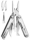 Mini Multitool Zange Mit Unsichtbare Pinzette, BIBURY 10 in 1 EDC Multi...